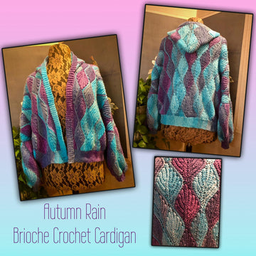 Autumn Rain Brioche Cardigan