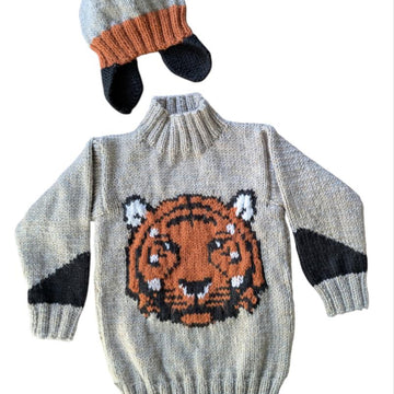 Tiger Sweater and Hat
