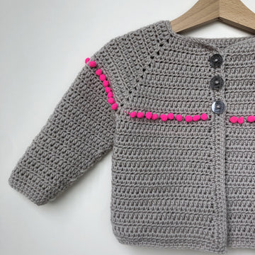 Pom Pom Cardigan