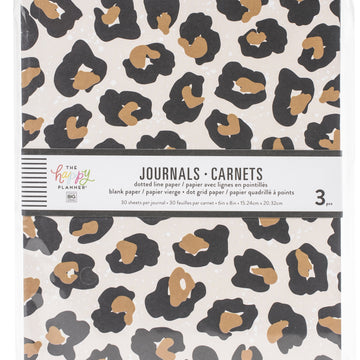 Happy Planner Journal Books 3/Pkg - Black & White