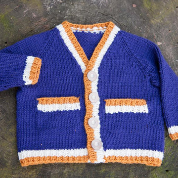 Tipped Baby Cardigan