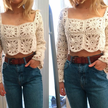 Granny square sweater