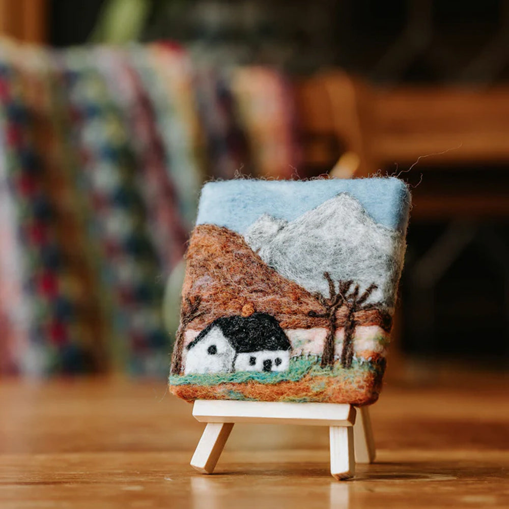 The Crafty Kit Company Ltd Crafty Cottages - Mountain Cottage Needle Felting Kit - 10 x 10cm