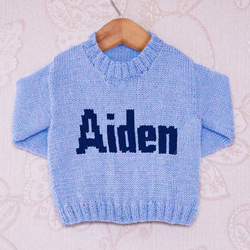 Intarsia - Aiden Moniker Chart - Childrens Sweater