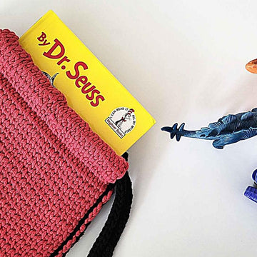 Easy Tunisian Drawstring Backpack