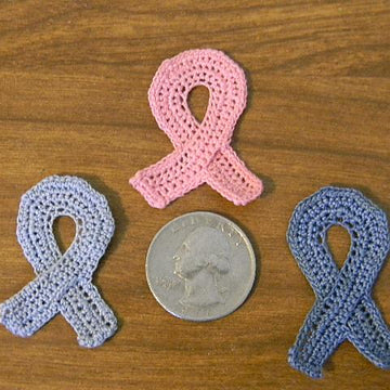 Cancer Ribbon Applique