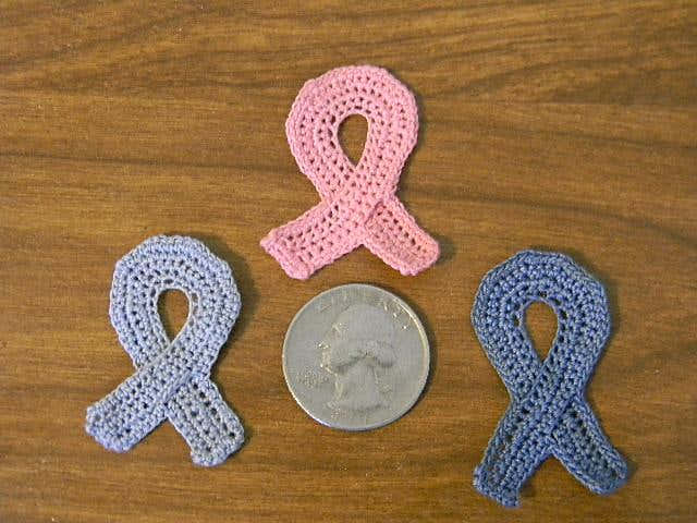 Cancer Ribbon Applique