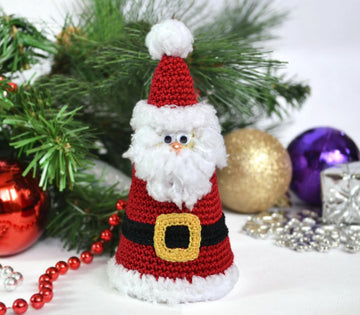Crochet Santa Table Decoration Pattern - Christmas Ornament, Festive Centrepiece (PDF)
