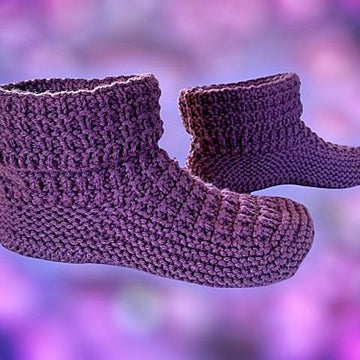 Textured Adult Bootie Slippers