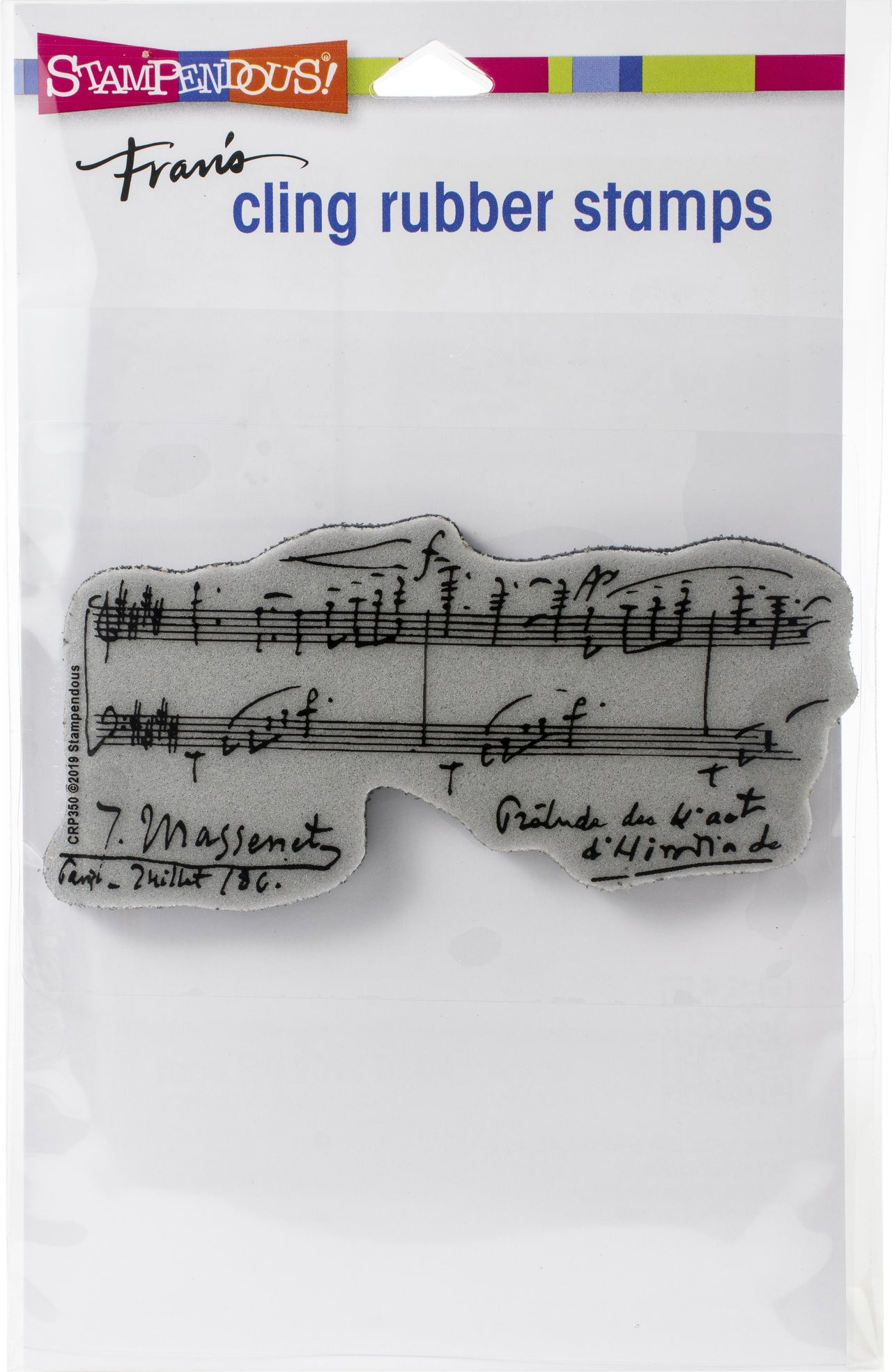 Stampendous Cling Stamp - Music Notation