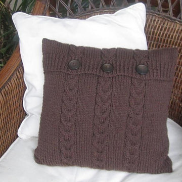Chocolate Buttons Triple Cable Pillow Cover