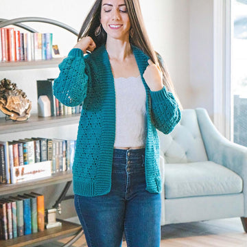 Diamond Crochet Cardigan
