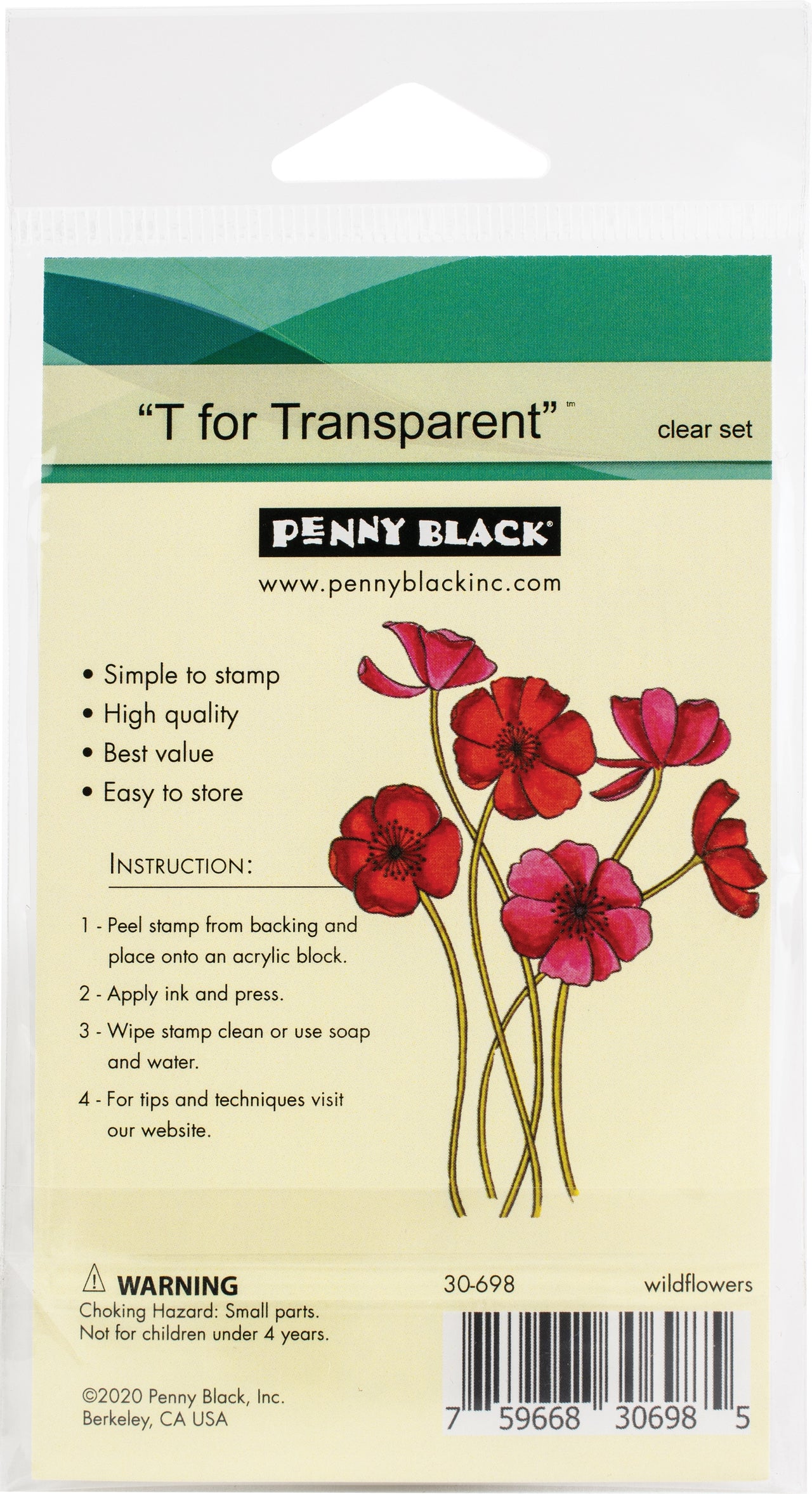 Penny Black Clear Stamps - Wild Flowers