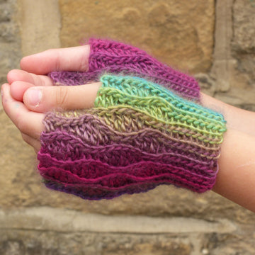 Pennine Wave Fingerless Gloves