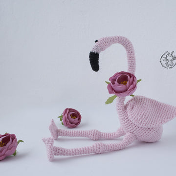 Small pink flamingo