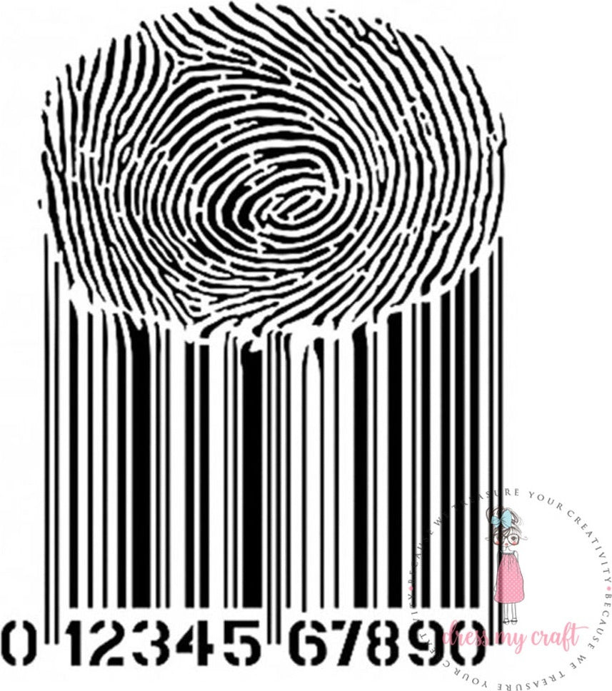 Dress My Craft Stencil A4 - Thumbprint