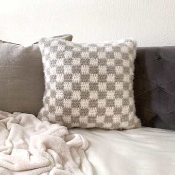 Balanced Checkered Pillow Cover