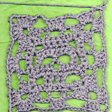 Creepy Granny Skull Infinity Square # 2