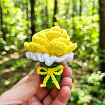 Crochet Flower Bouquet Pattern – Video & Photo Tutorial PDF