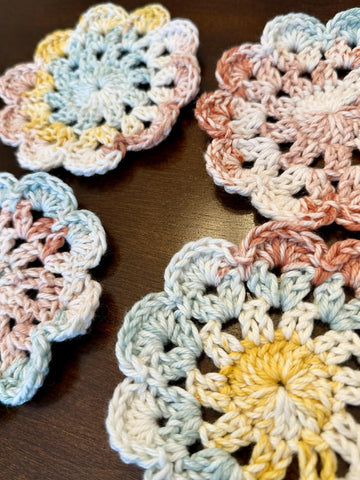 Easy Flower Petal Coasters