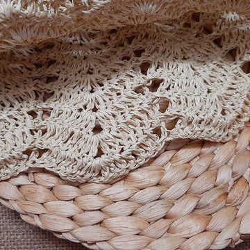 Crochet Summer Hat with Paper Yarn