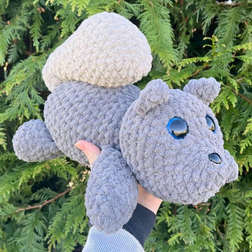 Splooting Squirre Crochet Pattern