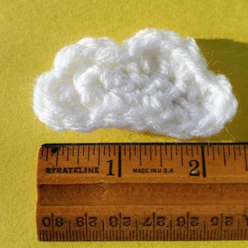 Crochet Cloud Pin/Hair Clip and Keychain Pattern Bundle