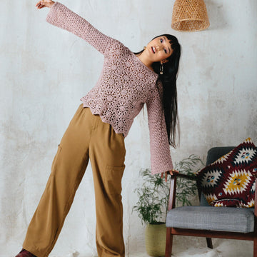 UKIYO Hexagon Crochet top