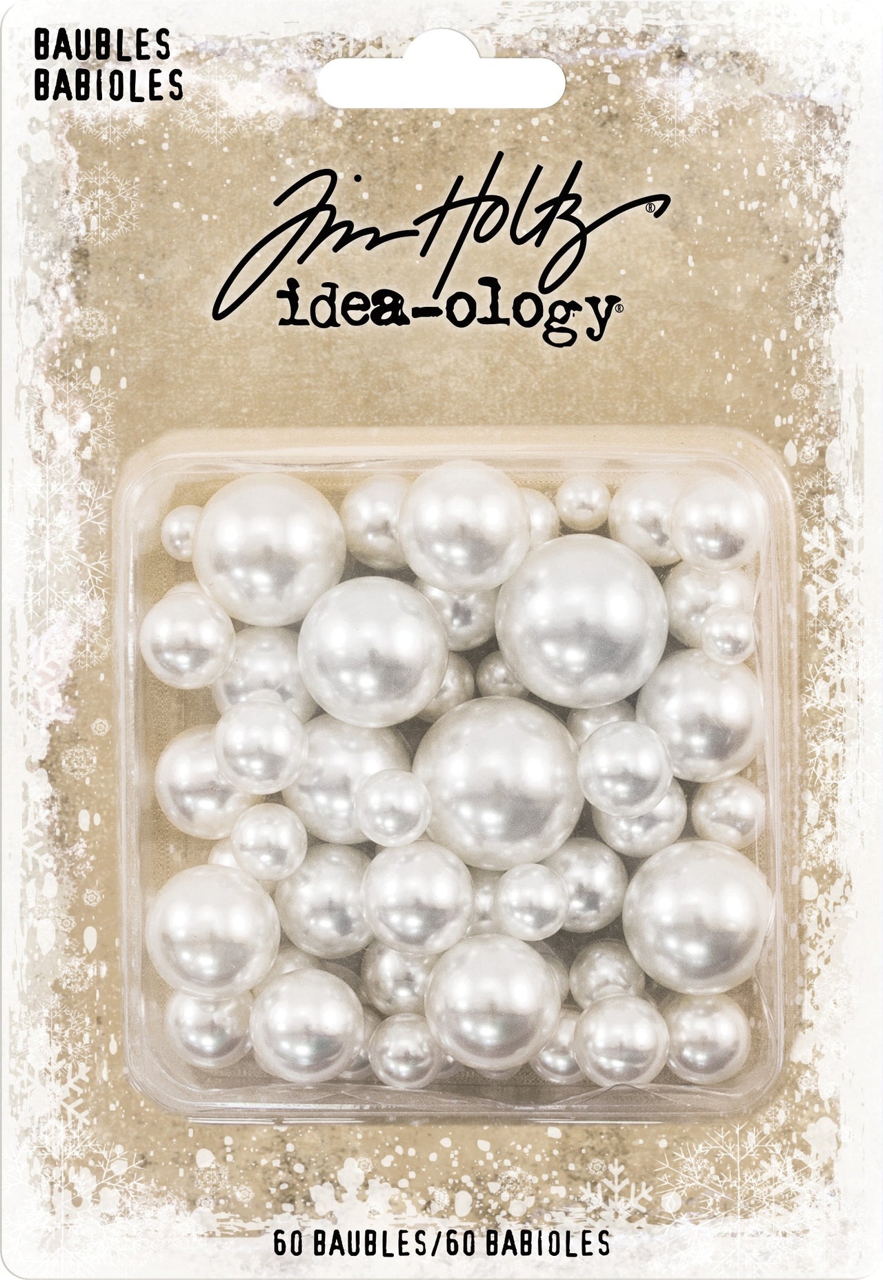 Advantus Idea-Ology Pearl Baubles .313" To .75" 60/Pkg - Undrilled Cream Pearls