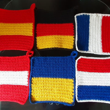 Patriotic potholders - patriotische Topflappen