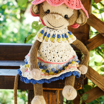 Crochet Doll Clothes Pattern - Outfit SUNFLOWER for large toys