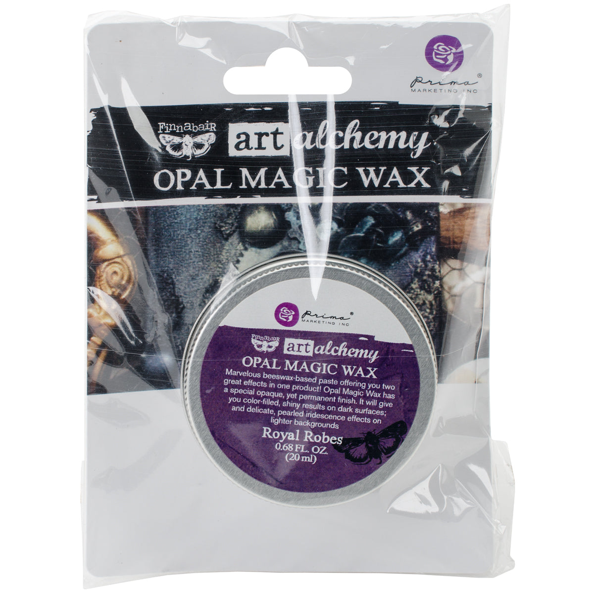 Prima Marketing Finnabair Art Alchemy Opal Magic Wax .68 Fluid Ounce - Royal Robes