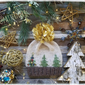 Festive Trees worsted hat