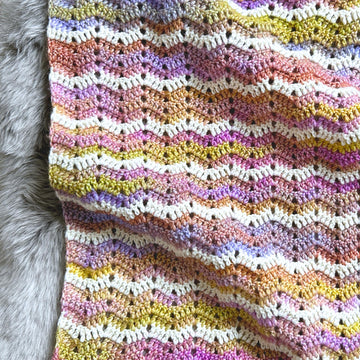 Simple Ripple Baby Blanket