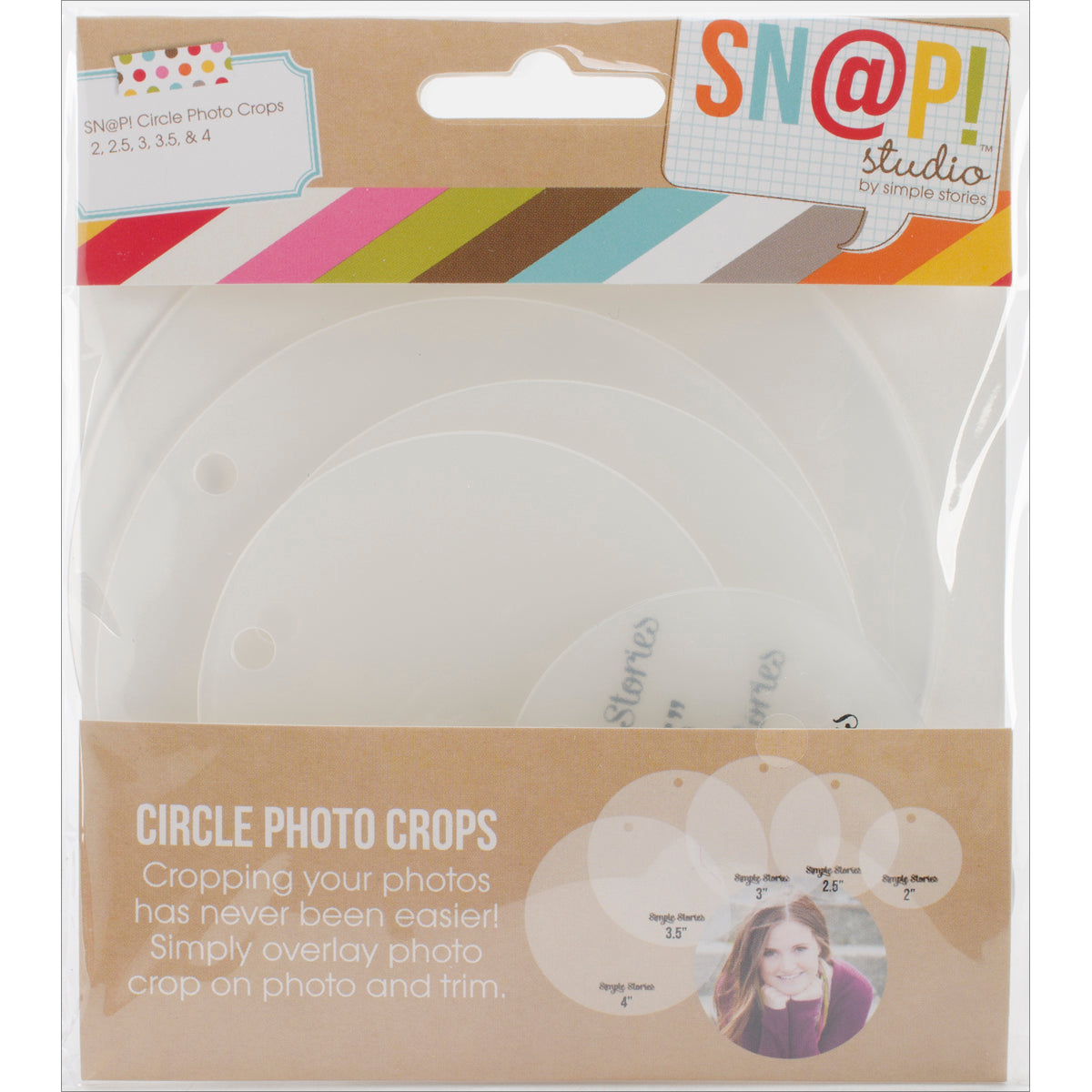 Simple Stories Sn@p! Photo Crops 5/Pkg - Circle