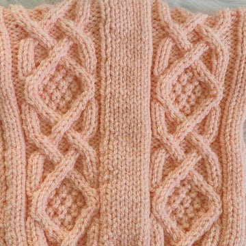 "Breda" Aran Knitting Pattern for Babies