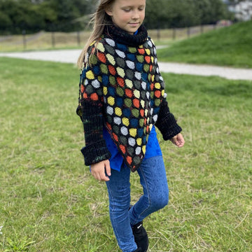 Honeycomb Poncho for Miss