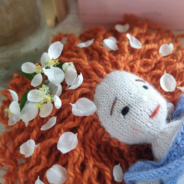 Doll Knitting Pattern - Knitted Doll Caramel