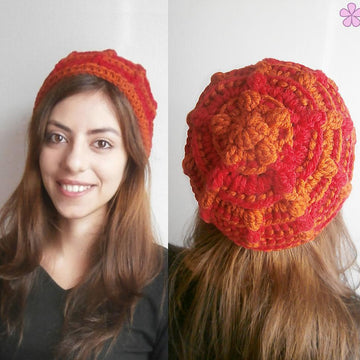 PUFFY FLOWER beanie _ M46