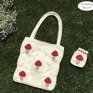 MUSHROOM TOTE BAG and Pouch