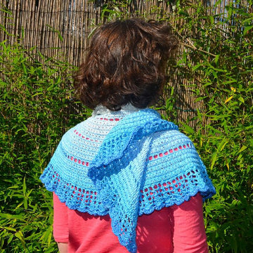 Walking on clouds shawl