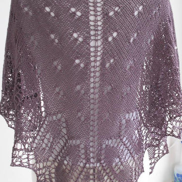 Mulberry haze shawl