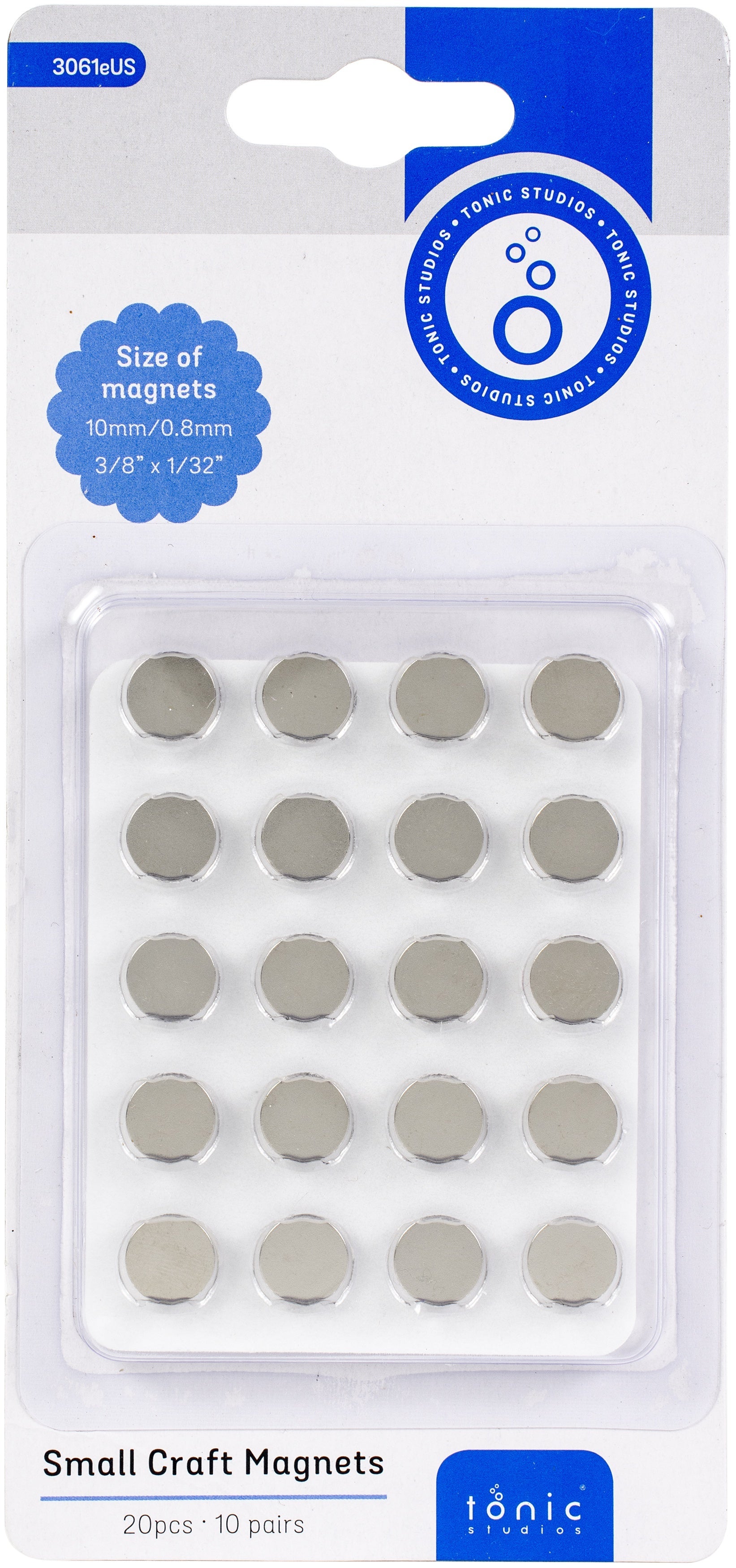 Tonic Studios Small Craft Magnets 10mm 10/Pkg - 622943