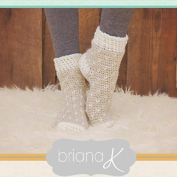 Winter Crochet Slipper Socks
