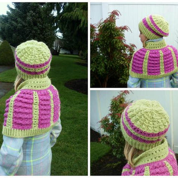 Sweet Peas - Hat/Cowl Set