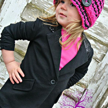 Houndstooth Cloche