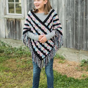 Girls' Sugar Skull Poncho