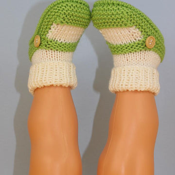 Baby One Button Sock and Slipper Booties