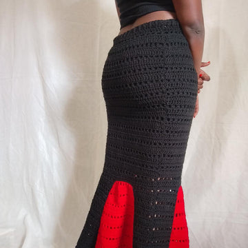 Regal Midi Length Mesh Skirt
