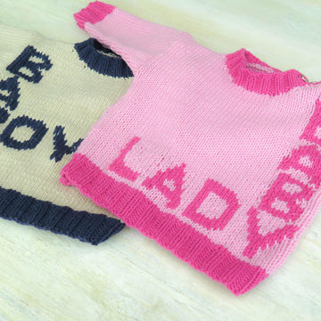 Crossword Baby Sweaters